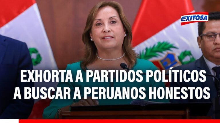 🔴🔵 Elecciones 2026: Boluarte exhorta a partidos políticos a buscar a peruanos honestos y con valores