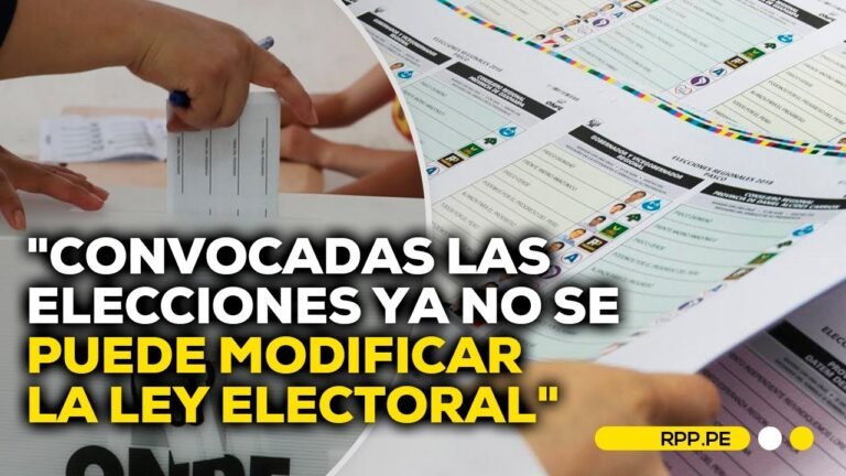 Elecciones 2026: Congreso ya no podría modificar la normativa electoral #ROTATIVARPP | ENTREVISTA