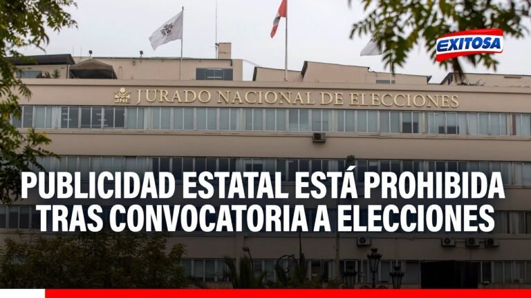 🔴🔵 Elecciones 2026: JNE reitera sobre prohibición de publicidad estatal tras convocatoria a comicios