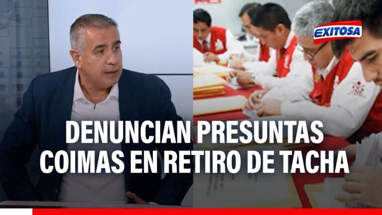 🔴🔵 Elecciones 2026: Wolfgan Grozo denuncia presuntas coimas en retiro de tacha de partidos políticos