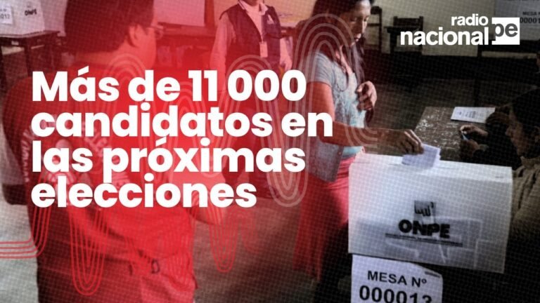 Elecciones 2026: proceso electoral contará con más de 11 000 candidatos, advierte el JNE