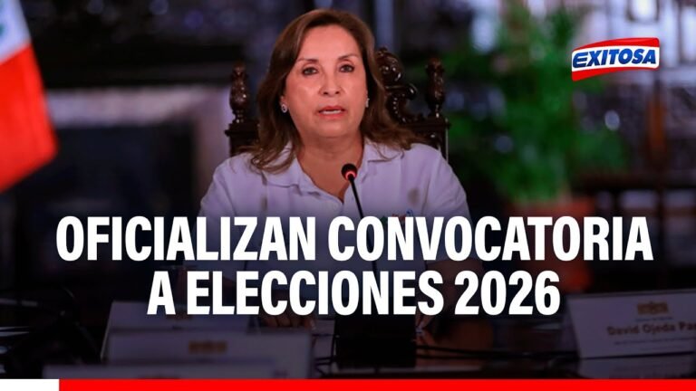 🔴🔵 Gobierno de Dina Boluarte oficializa convocatoria a elecciones generales para abril de 2026