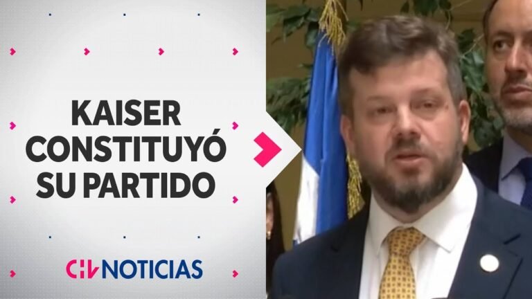 Johannes Kaiser logró constitutir su partido: Partido Nacional Libertario - CHV Noticias