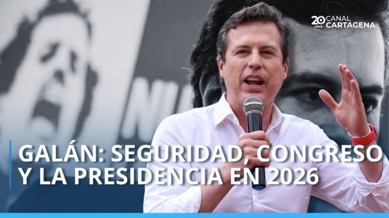 Juan Manuel Galán: "Colombia necesita recuperar la confianza’"