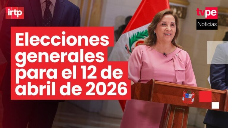 Presidenta Dina Boluarte: “El 12 de abril de 2026 los peruanos tendremos una cita con la historia”