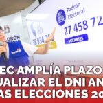 RENIEC | AMPLÍA PLAZO PARA ACTUALIZAR EL DNI ANTES DE LAS ELECCIONES 2026