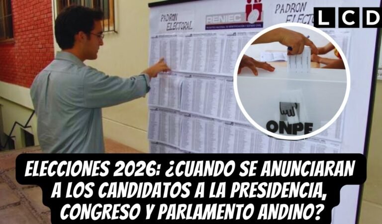 SE ANUNCIA FECHA CLAVE para saber QUIENES POSTULARAN a la PRESIDENCIA y CONGRESO en 2026