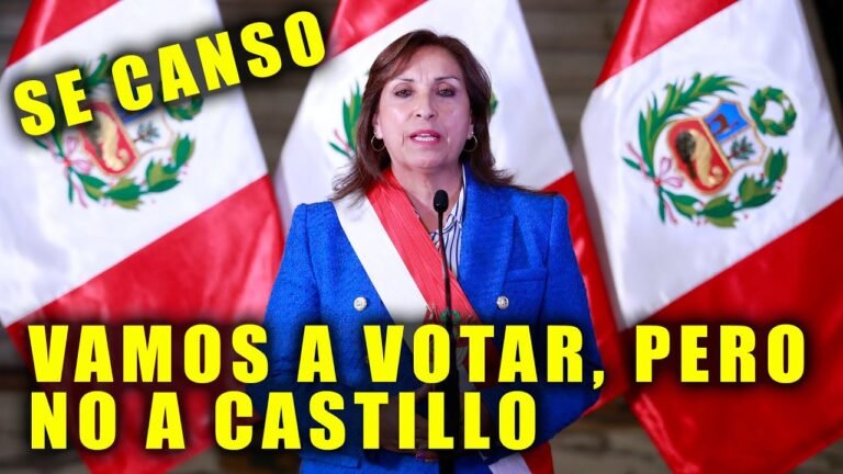 SORPRESA EN PERU! Presidenta llama a elecciones... Dina se canso