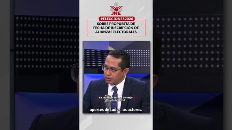 Sobre propuesta de fecha de inscripción de Alianzas Electorales