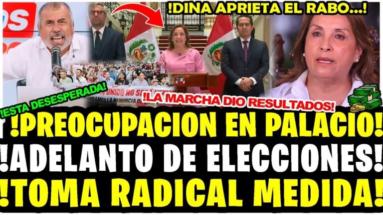 TENSION EL PALACIO! DINA CON LA SOGA AL CUELLO ADELANTA ELECCIONES TRAS MARCHA EXITOSA EN SU CONTRA
