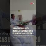 Vargas Lleras lanzó manotazo a una asistente en su regreso a la política.