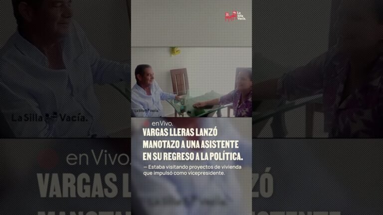 Vargas Lleras lanzó manotazo a una asistente en su regreso a la política.