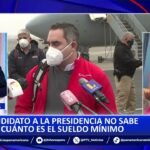 ¡El colmo!: Rafael Belaúnde, candidato a la presidencia, no sabe cuánto es el sueldo mínimo