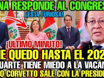 ¡URGENTE! DINA BOLUARTE CONVOCA A ELECCIONES GENERALES PARA 2026 TRAS ESCUCHAR RUMORES D SU VACANCIA