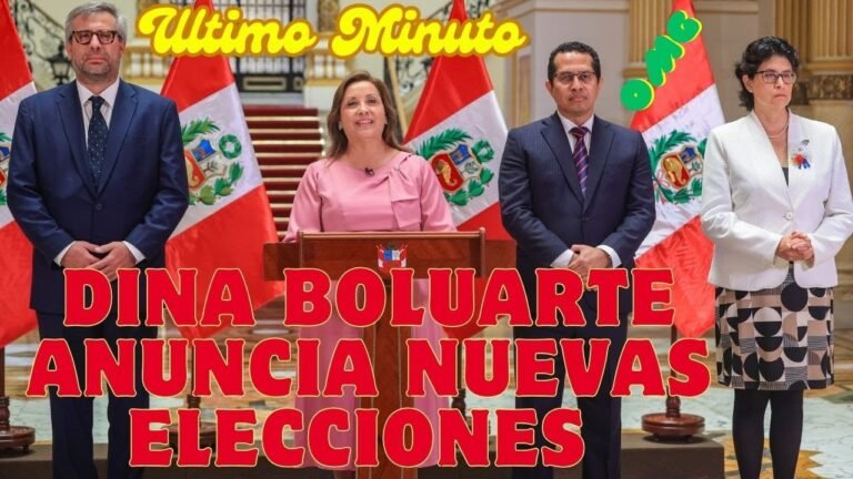 🗳️🇵🇪 ¡URGENTE! Presidenta Dina Boluarte ANUNCIA ELECCIONES 2026 🏛️⚠️