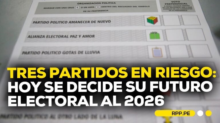 ¿Qué partidos podrían quedar fuera de las elecciones 2026? #ADNRPP | ENTREVISTA