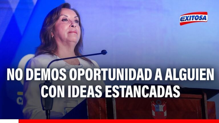 🔴🔵Boluarte sobre elecciones: "No demos la oportunidad a alguien con ideas estancadas en los años 40"