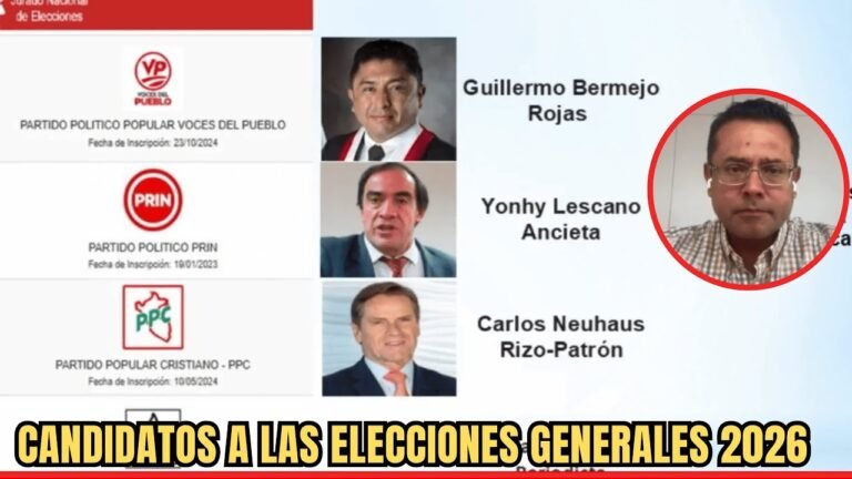 CANDIDATOS A LAS ELECCIONES GENERALES 2026 - JOSÉ ANDRÉS TELLO  / ESPECIALISTA EN DERECHO ELECTORAL