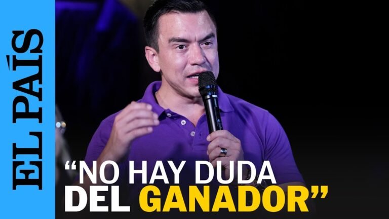 ELECCIONES ECUADOR 2025: El discurso de Daniel Noboa, presidente de Ecuador | EL PAÍS
