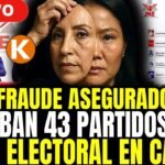 PARTIDOS K4K4S EN CAMINO💥"DINA Y KEIKO LIDERAN" JNE APRUEBA 43 PARTIDOS PARA ELECCIONES 2026