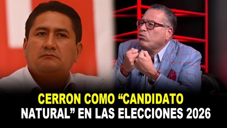 ¡Imposible! Cerrón pretende llegar a la presidencia en las elecciones 2026