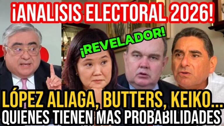 LÓPEZ ALIAGA, PHILLIP BUTTERS, Y CARLOS ÁLVAREZ: LOS CANDIDATOS QUE PODRÍAN SACUDIR EL 2026